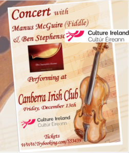 Canberra Irish Club <br />(with Ben Stephenson) @ Canberra Irish Club | Weston | Australian Capital Territory | Australia